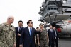 尹, 74주년 6·25 기념식 참석 후 美 루스벨트 항공모함 승선
